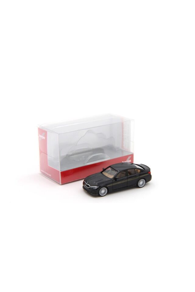 BMW Alpina B3 Limousine / Minyatür Plastik Model Siyah Safir Metalik