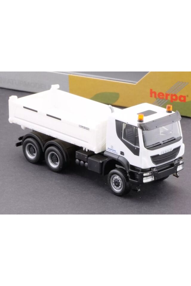 1:87 Ho  Iveco Trakker 6×6 Damperli kamyon  Bundeswehr (Minyatür Plastik Model ) Beyaz