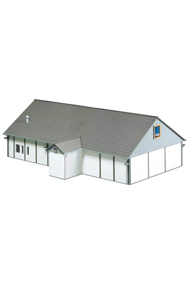 1:87 Aldi Süpermarket Plastik Maketi Renkli