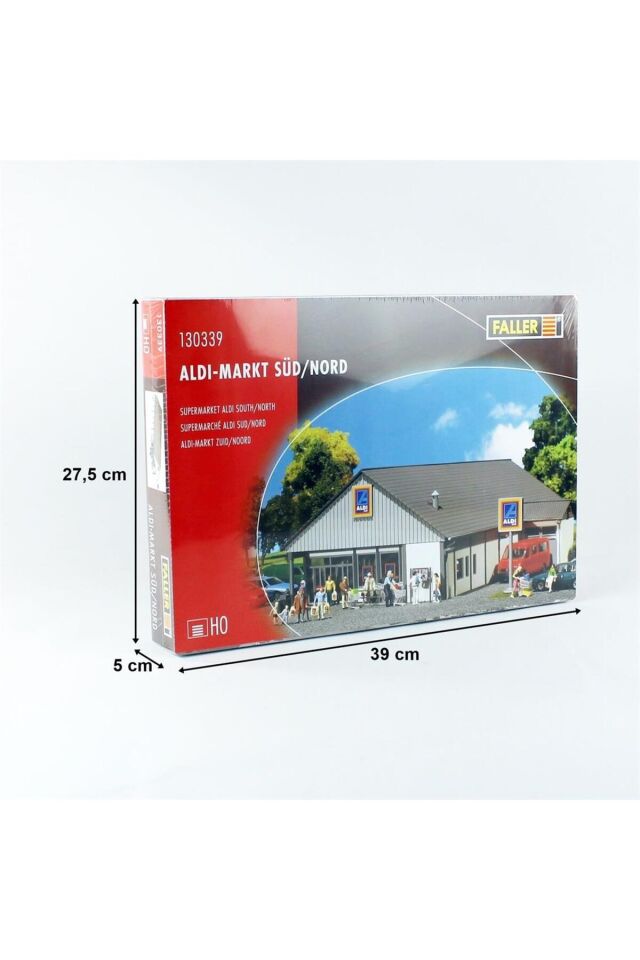 1:87 Aldi Süpermarket Plastik Maketi Renkli