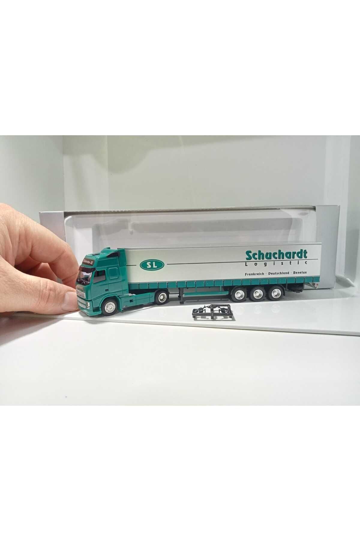 1:87 Ho Volvo FH12 SL LOGİSTİC (Minyatür Plastik Tır Modeli ) Yeşil/Gri