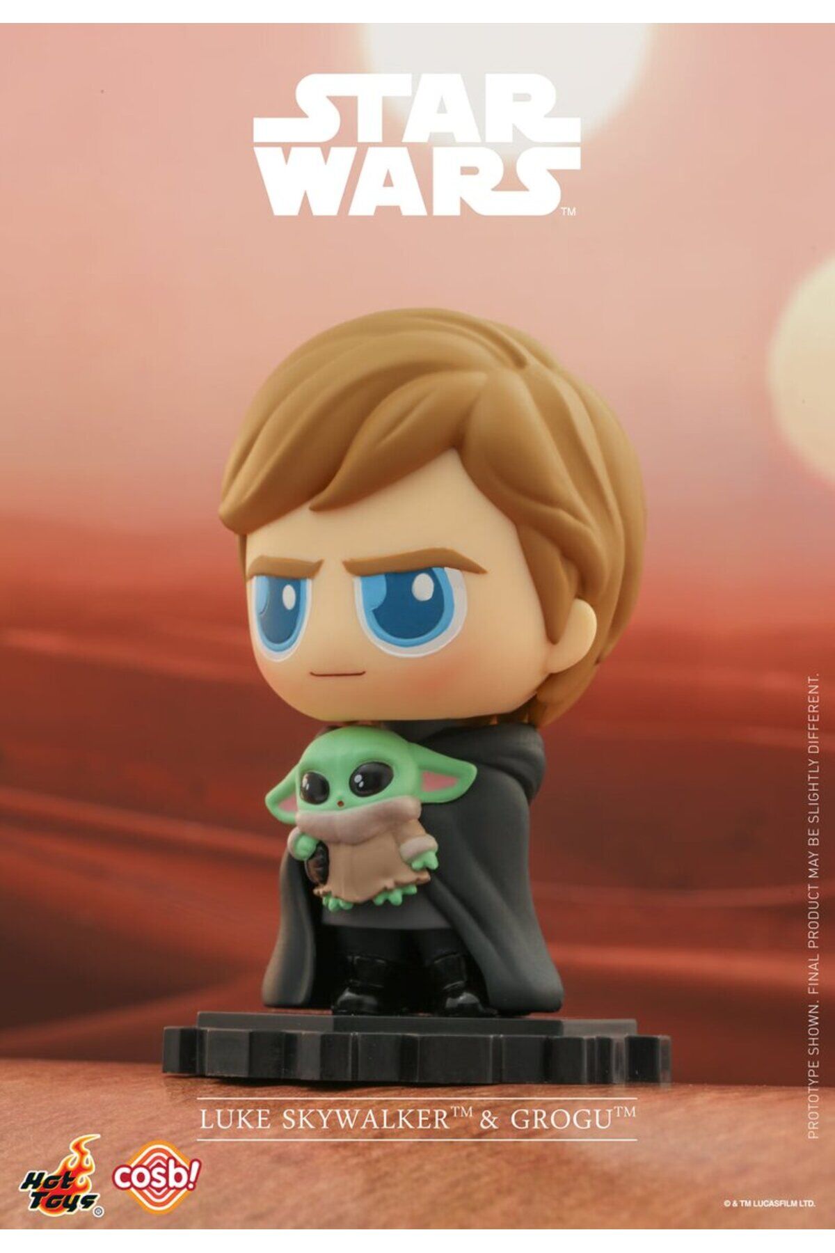 Star Wars Cosbi Mini - Luke Skywalker ve Grogu Figürü (8cm)