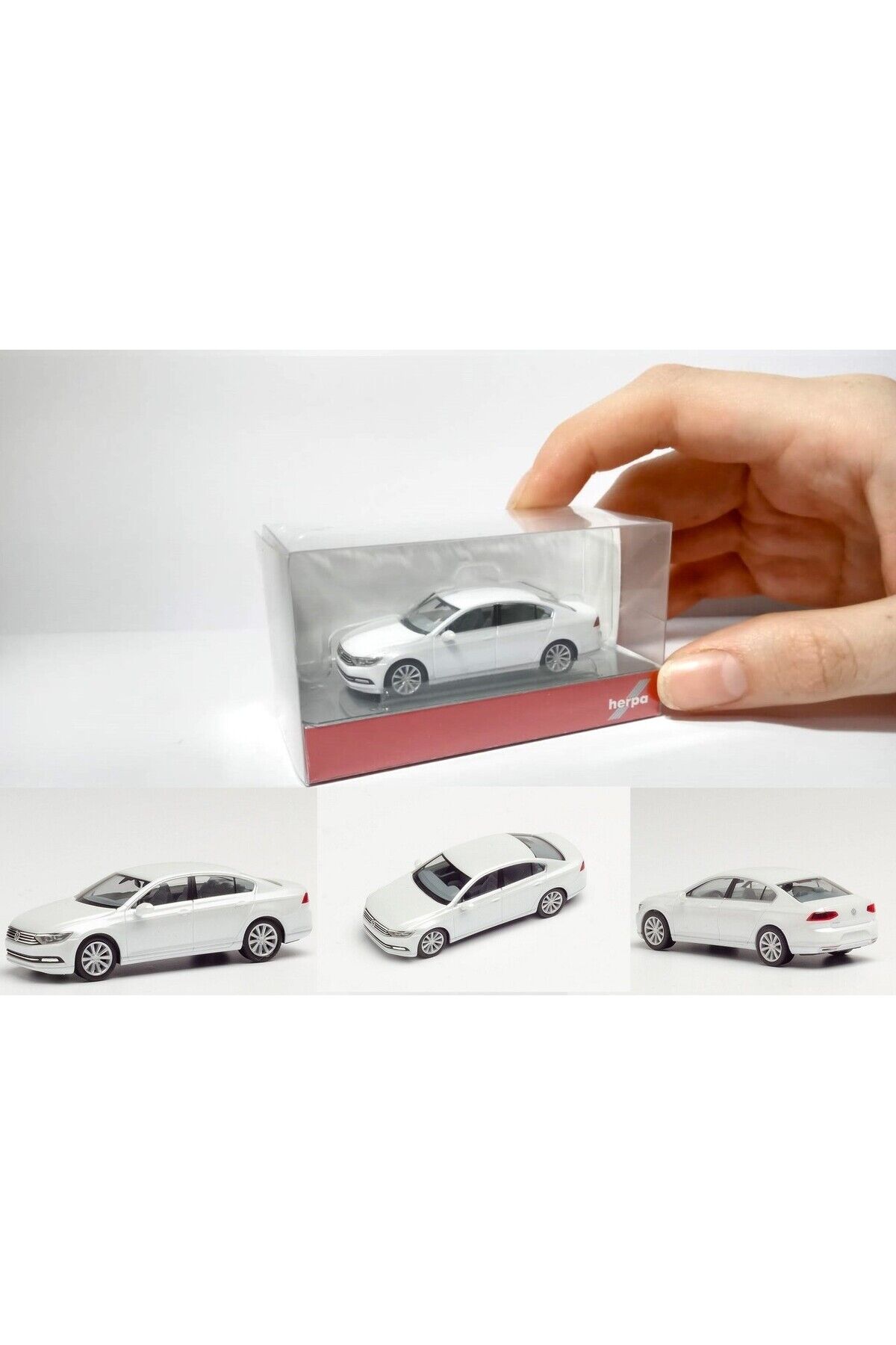 1/87 Ho Volkswagen Passat Sedan Sedef Beyazı / Minyatür Plastik Model