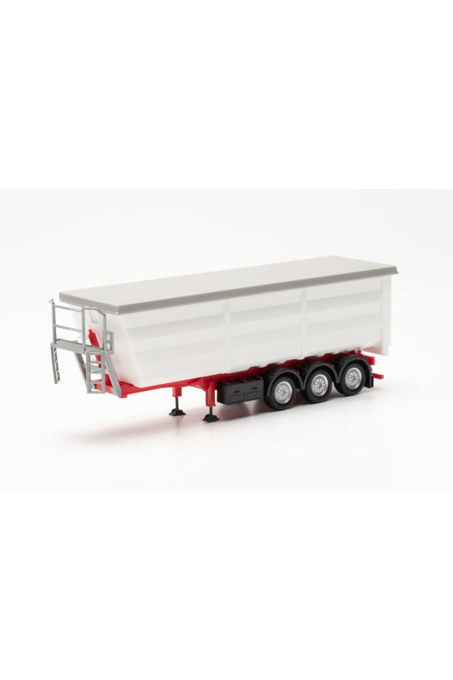 1:87 Ho Çelik kasalı treyler, beyaz (Minyatür Plastik Model )