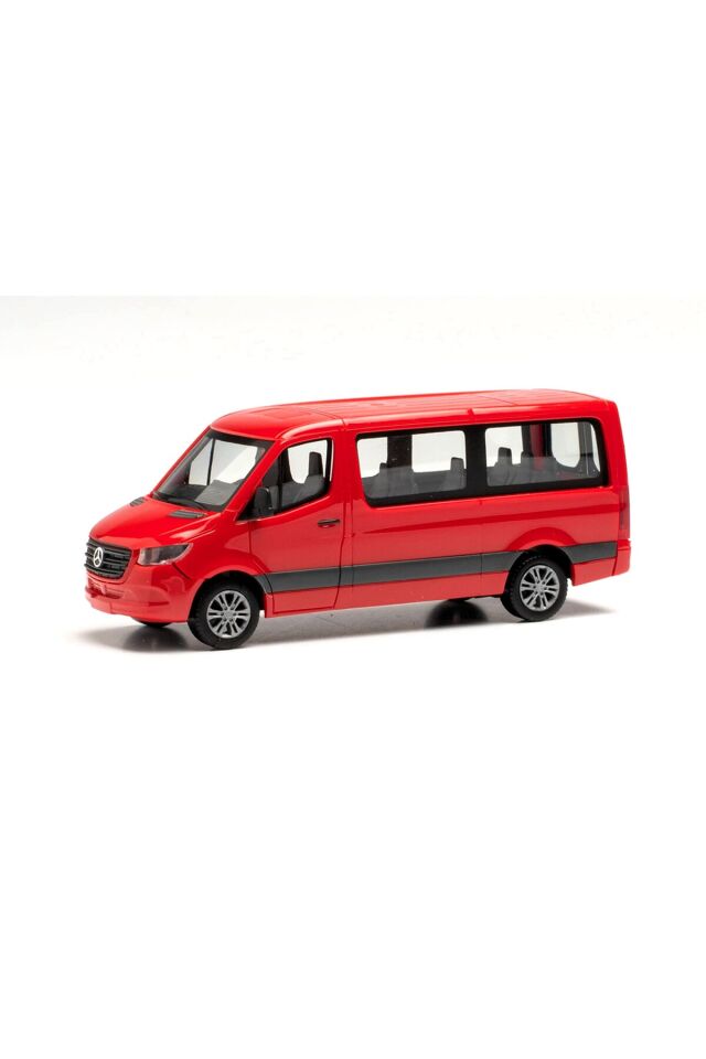 1/87 Mercedes-Benz Sprinter kırmızı/ Minyatür Plastik Model