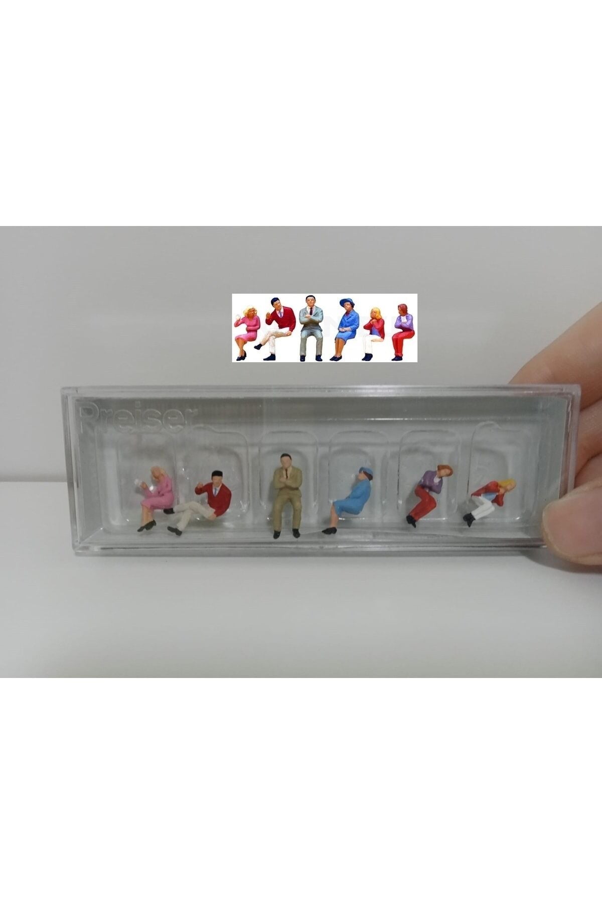 1:87 Ho Oturan Minyatür insanlar Figür Seti