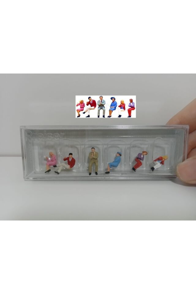 1:87 Ho Oturan Minyatür insanlar Figür Seti