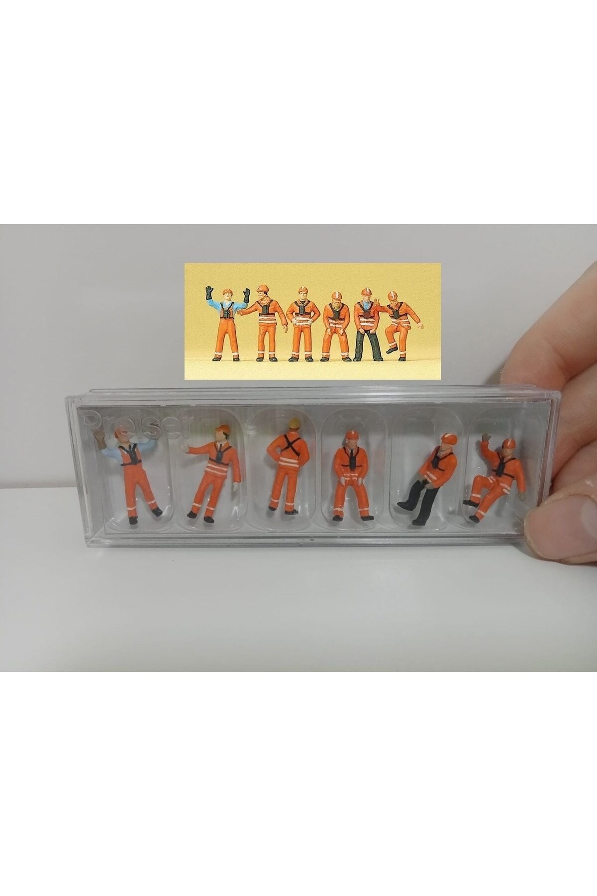 1:87 Ho Preiser DB Rangierpersonal Minyatür Figür Seti
