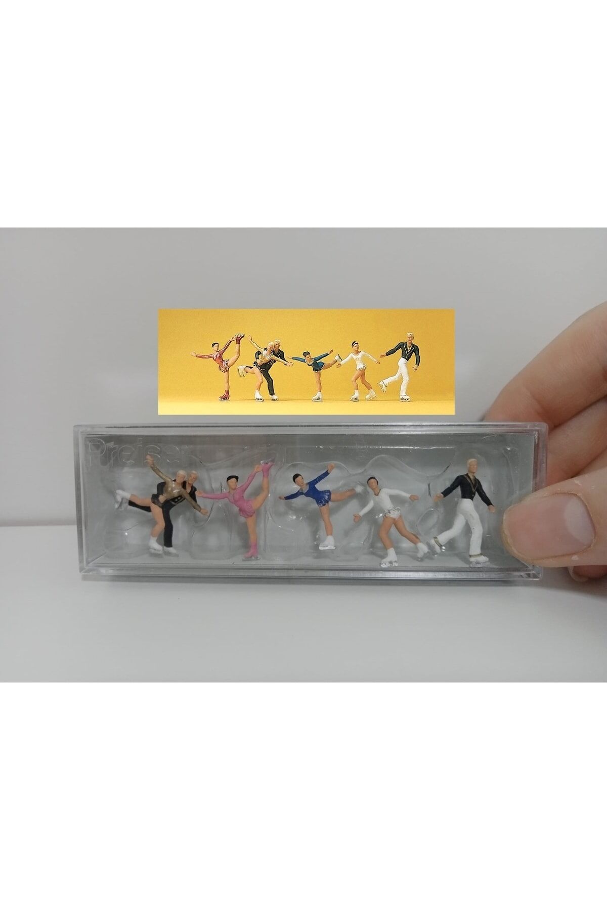 1:87 Ho Artistik patinaj Minyatür Figür Seti