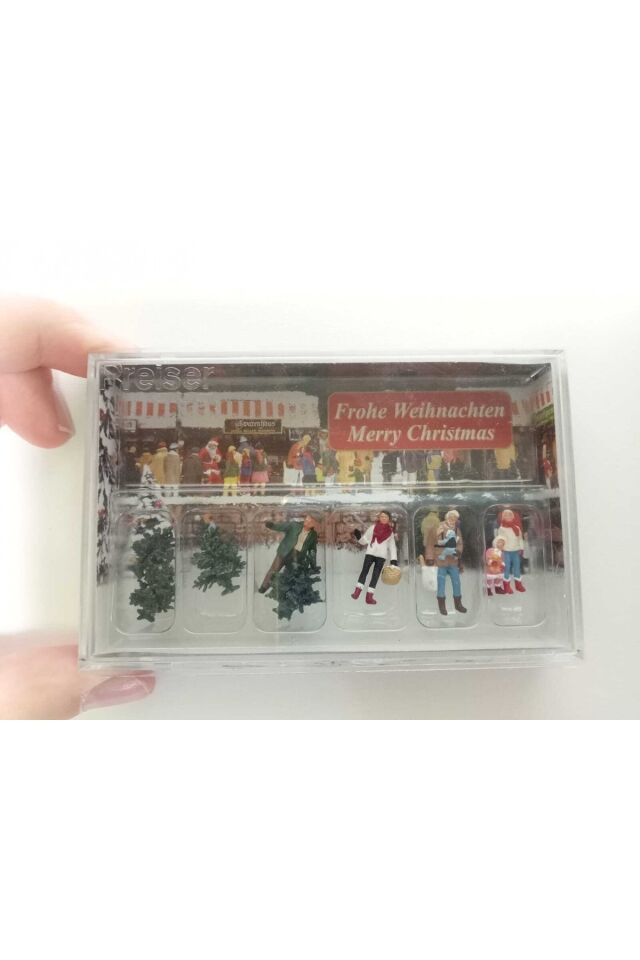 1:87 Ho Merry Christmas Figür Seti