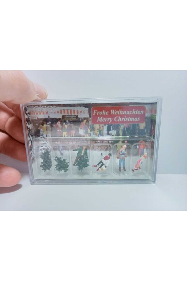 1:87 Ho Merry Christmas Figür Seti