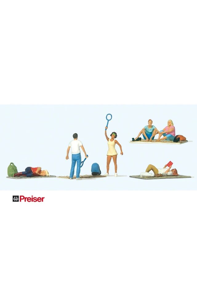 1:87 Ho Preiser Piknik yapanlar  Minyatür figür Seti