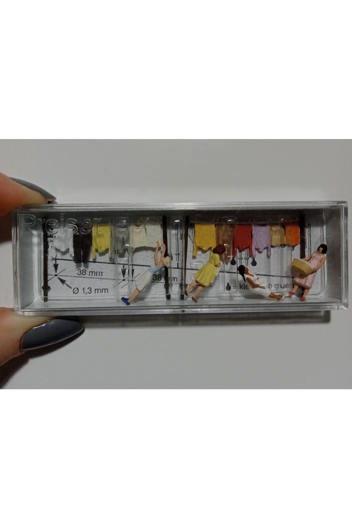 1:87 Ho Çamaşır Asan Kadınlar Figür Seti