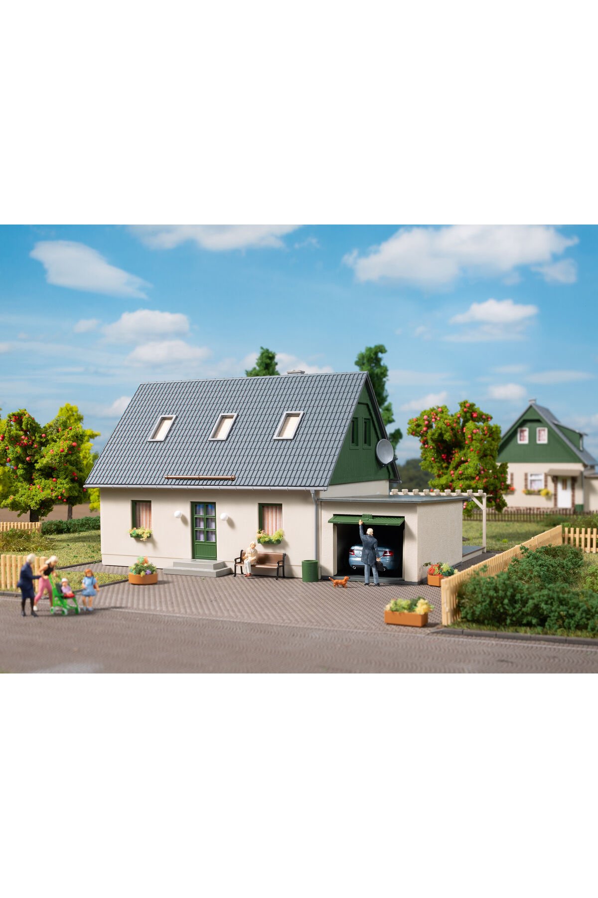1:87 Ho Garajlı müstakil Aile evi Villa Maket
