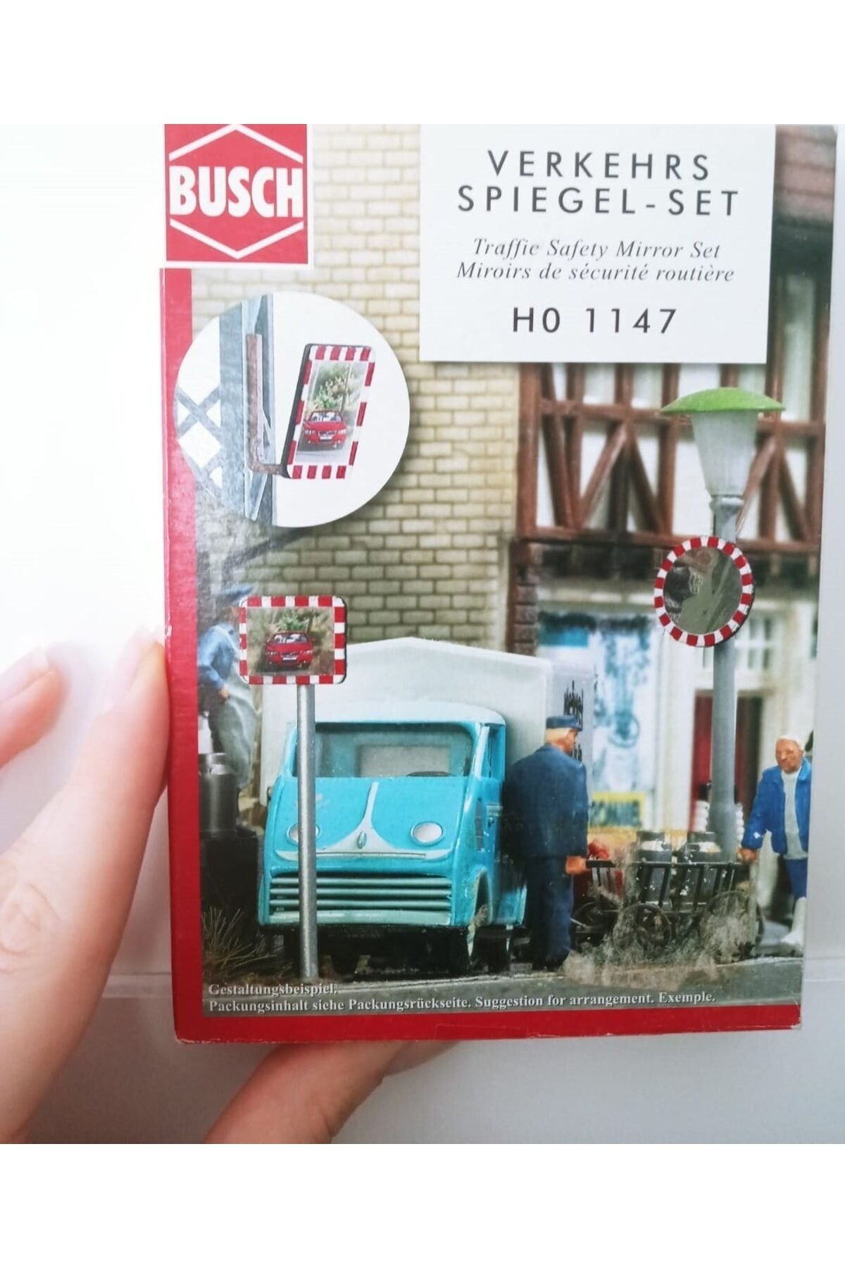 1:87 Ho Maket Diorama Için Trafik Aynası Seti