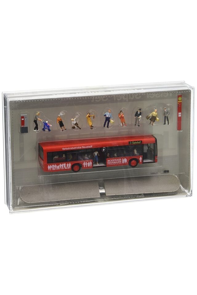 1/87 Ho Rietze Solaris Urbino + Durak+ 29 Adet Exclusive Seri Figür Seti
