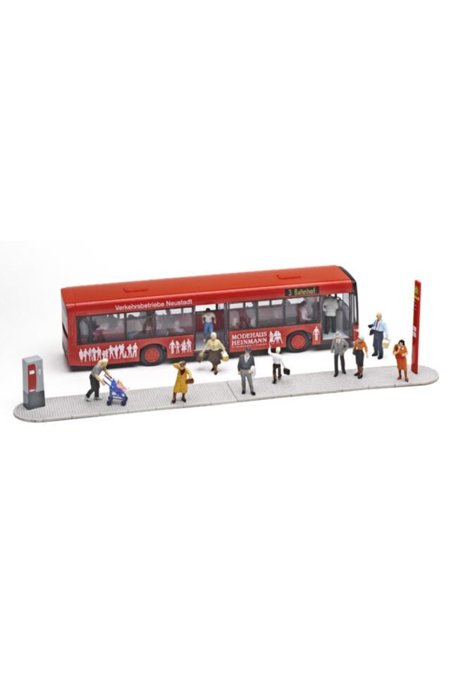 1/87 Ho Rietze Solaris Urbino + Durak+ 29 Adet Exclusive Seri Figür Seti