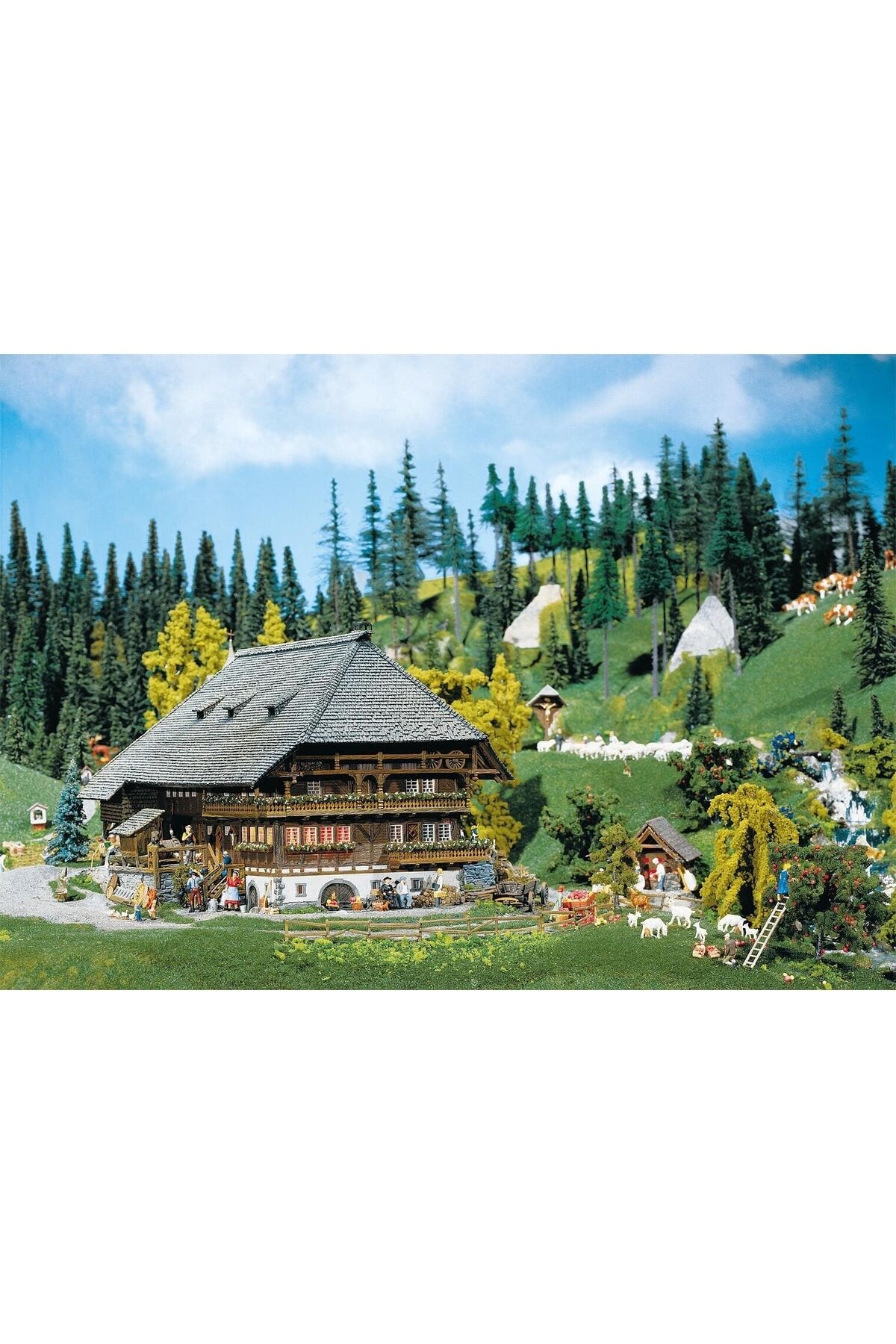1:87 Ho Kara Orman Büyük Çiftlik Evi Maketi