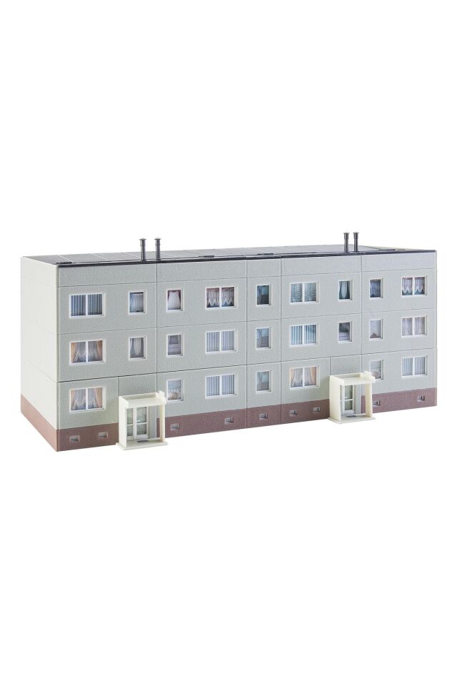 1:87 Ho Plattenbau 3 Katlı Bina Maketi