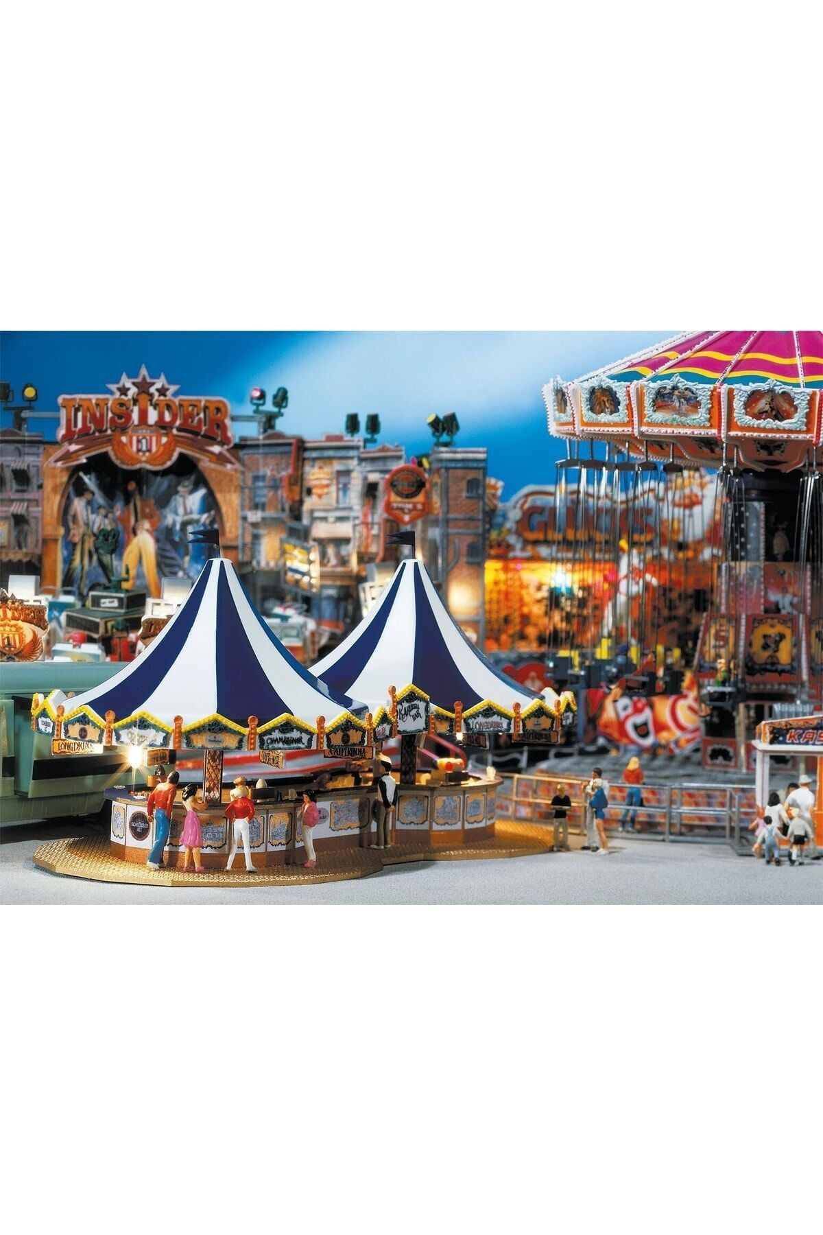 1:87 Ho Lunapark İçecek standı, atlıkarınca barı Maketi
