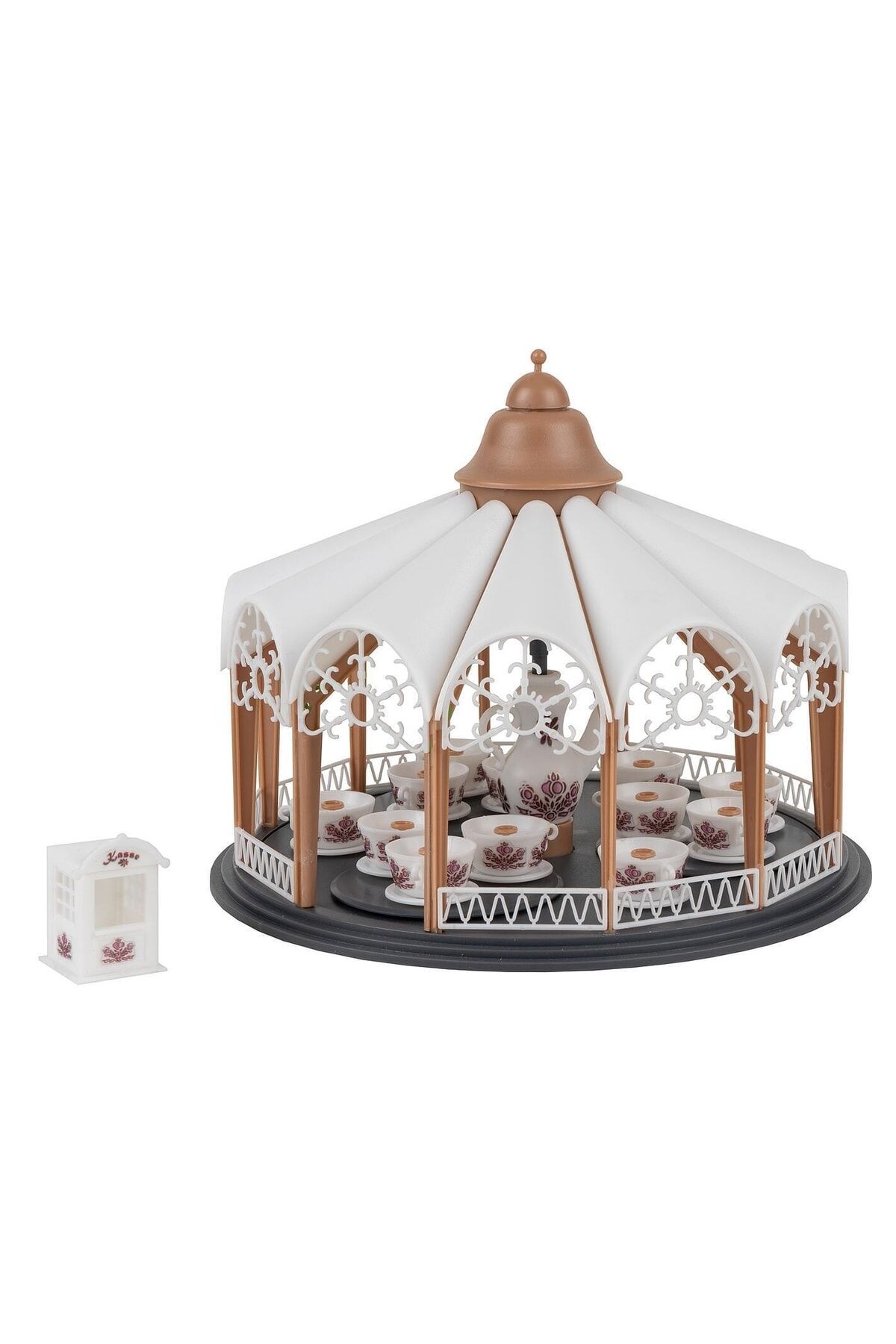 1:87 Ho Lunapark Serisi Atlıkarınca kahve fincanları funda gülleri Maketi ( Motor Dahil )