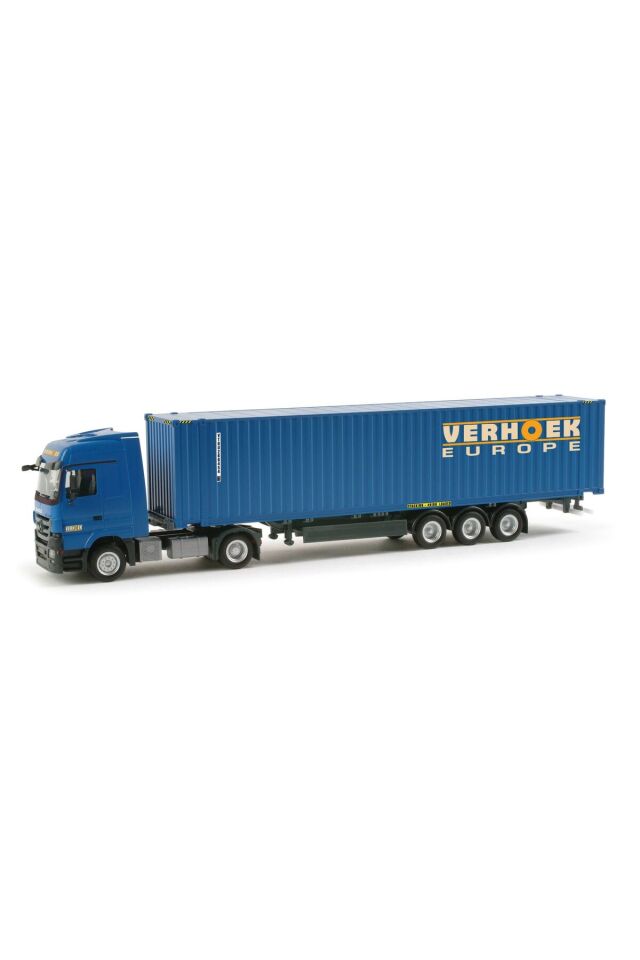 1:87 Ho Mercedes-Benz Actros LH container trailer ( Verhoek -NL) Minyatür MODEL 20 Cm