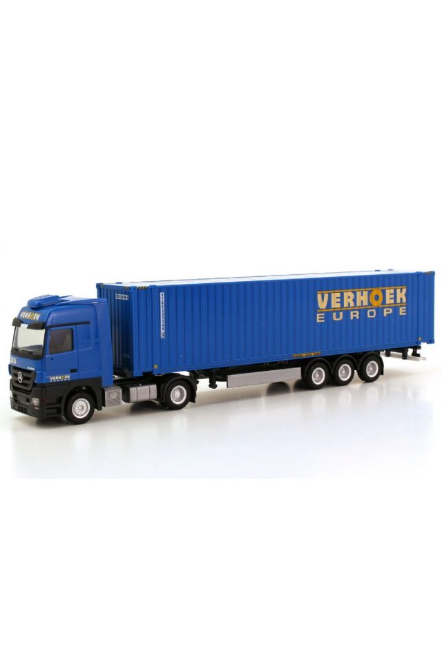 1:87 Ho Mercedes-Benz Actros LH container trailer ( Verhoek -NL) Minyatür MODEL 20 Cm