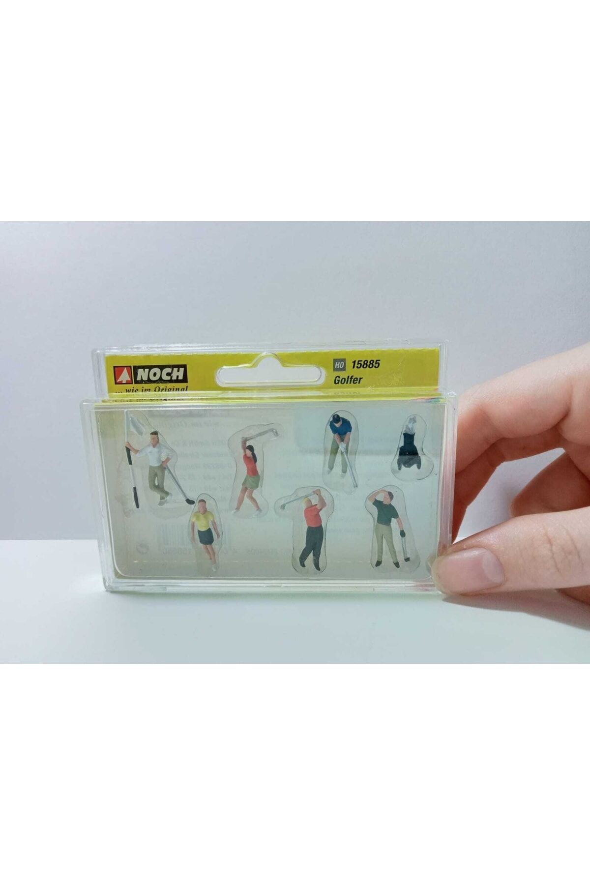 1:87 Ho Ölçek'li Golf Oynayanlar Minyatür Figür Seti.