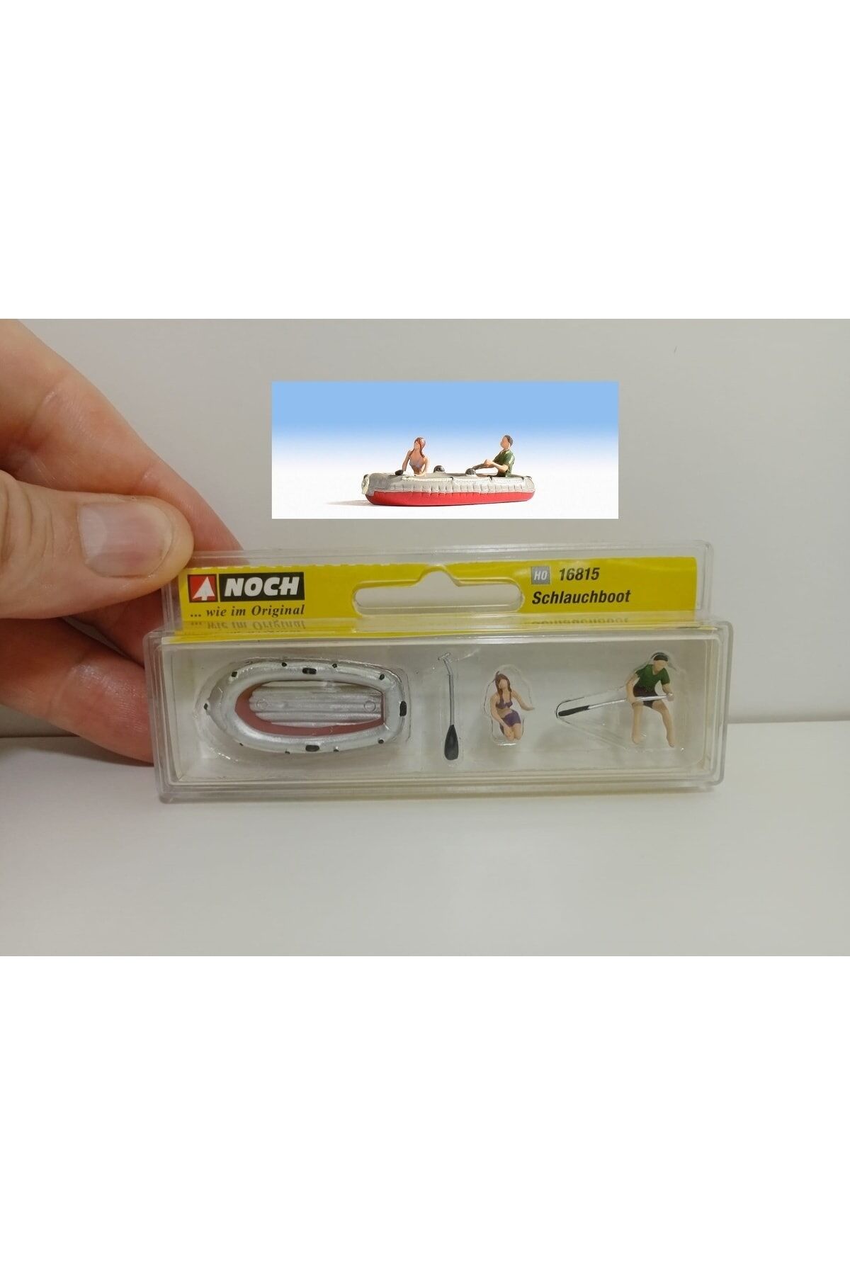 1:87 Ho Şişme Botda Minyatür Figür Seti.