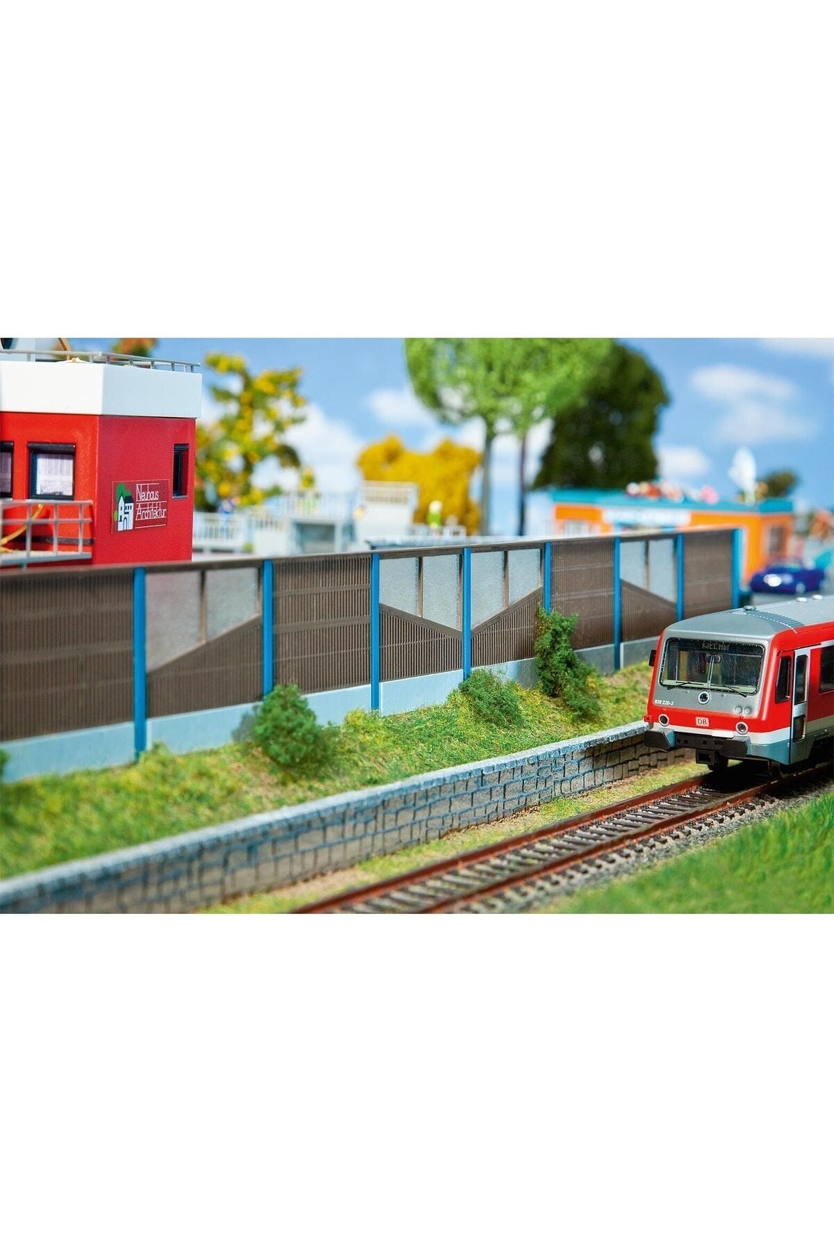 1:87 Ho Ahşap ses ve Güvenlik bariyeri Duvarı Maketi