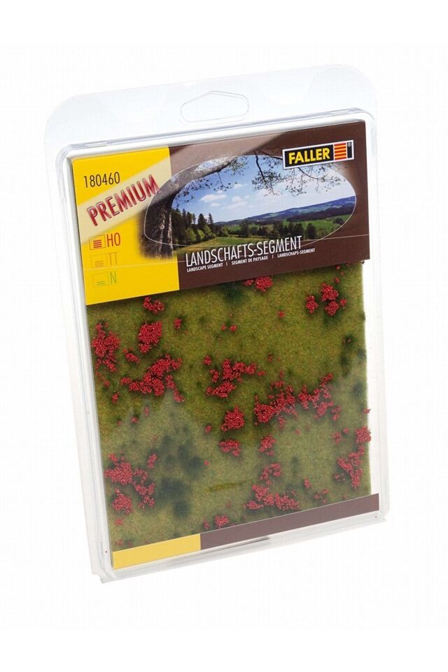 Premıum Serisi Diorama Peyzajı İçin Çiçekli Çim Zemini Maket