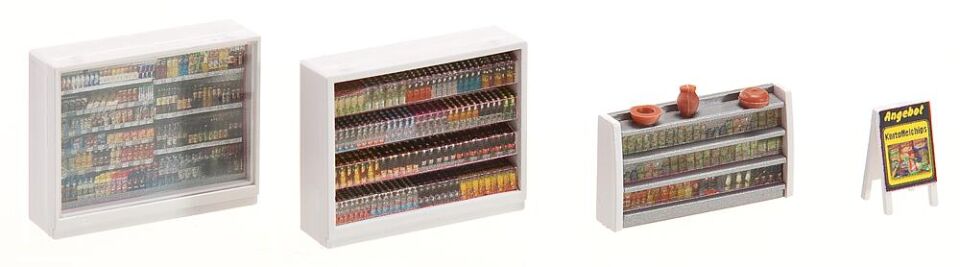 1:87 Ho Market iç Detay Seti Maket + 5 Adet Led