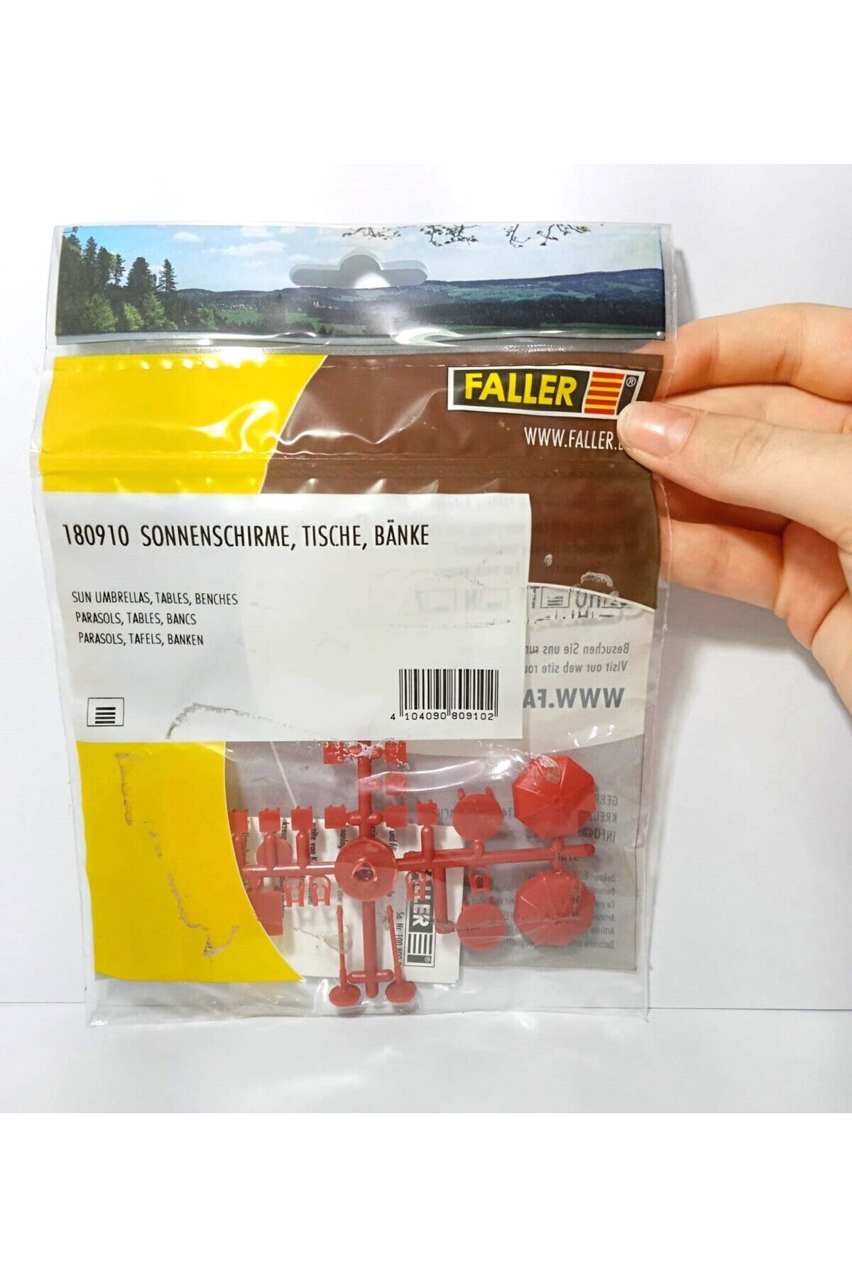 1:87 Ho Şemsiye, Masa,bank Seti Maket