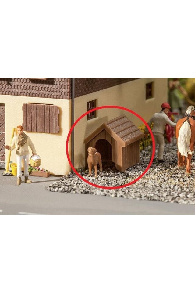 1:87 Ho Maket Köpek Ve Kulübesi