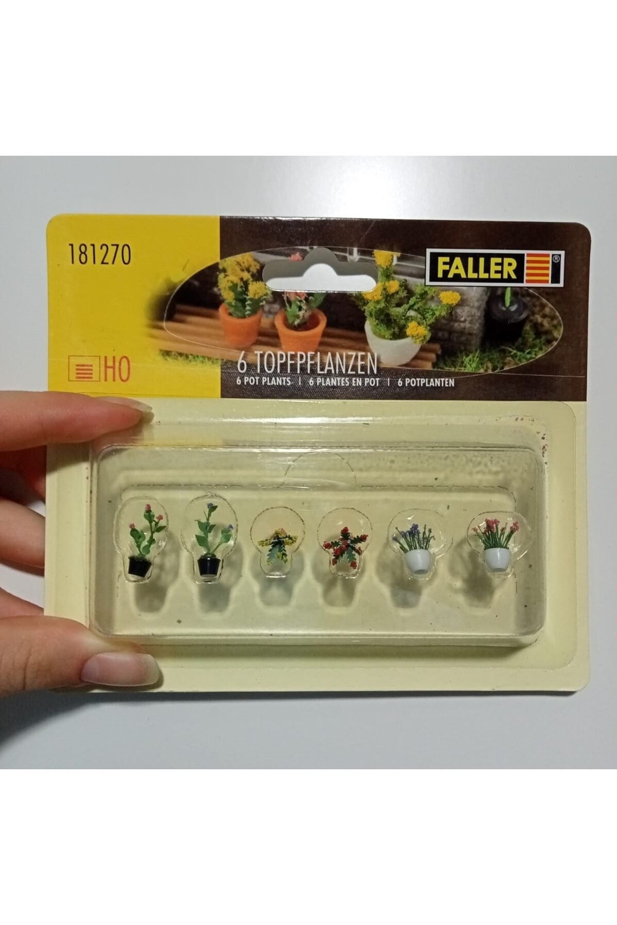 1:87 Ho Maket 6 Adet Saksı Bitkisi Detay Seti -181270