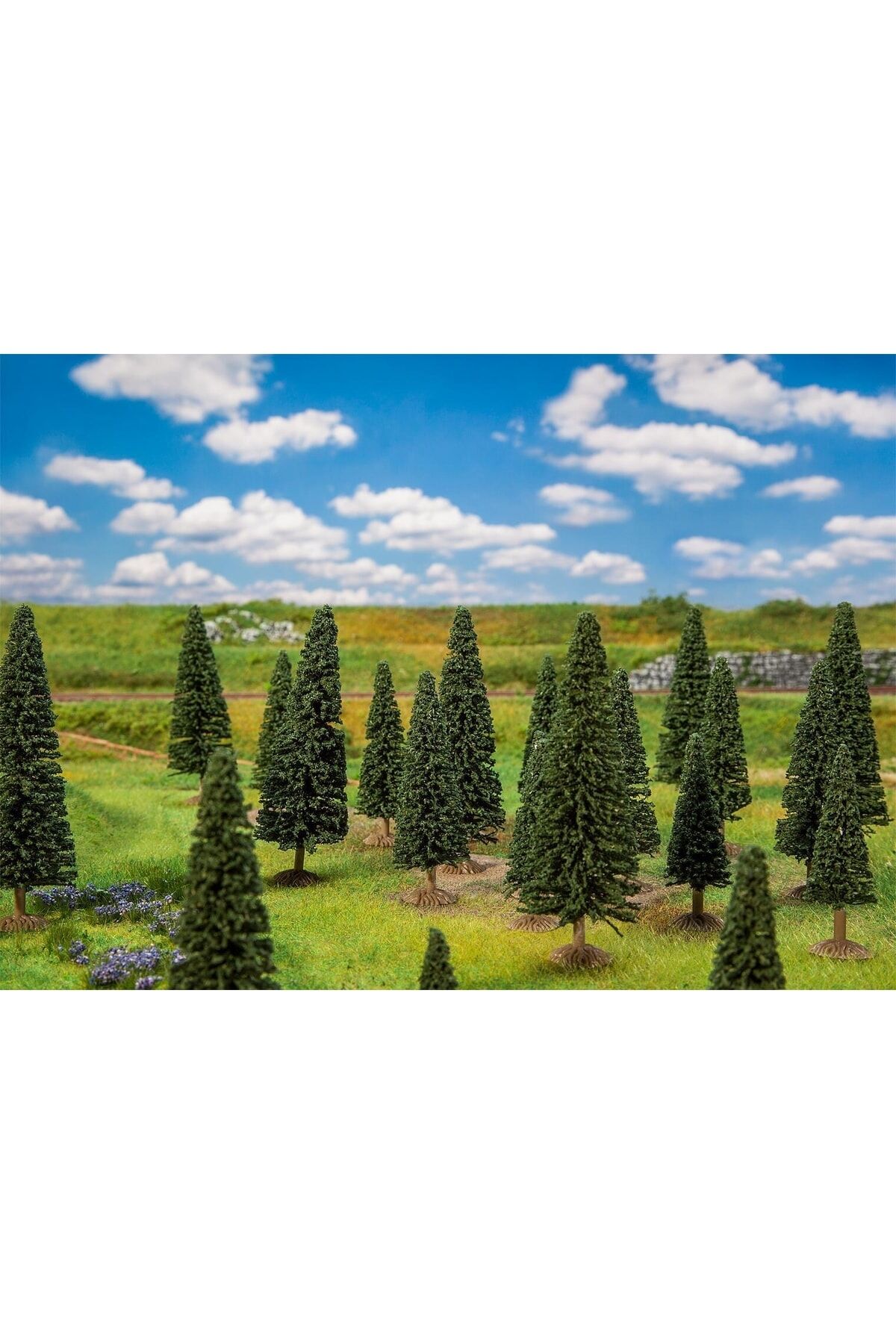 1:87 Ho Köknar Ağaçları Maket ( 25 Ad )