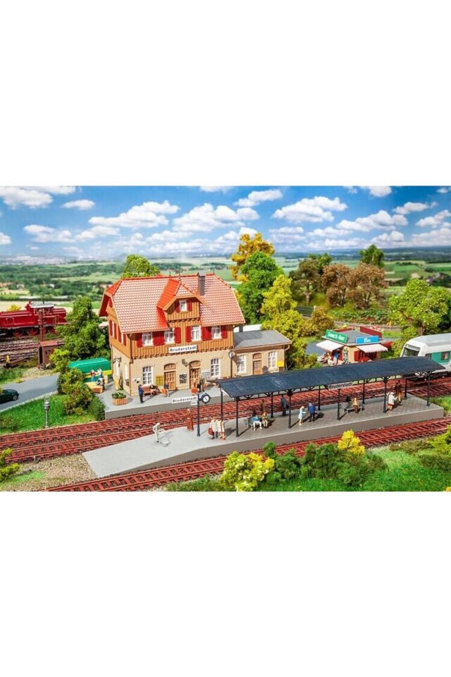 1:87 Ho Bruderstadt Tren İstasyon Seti Maket