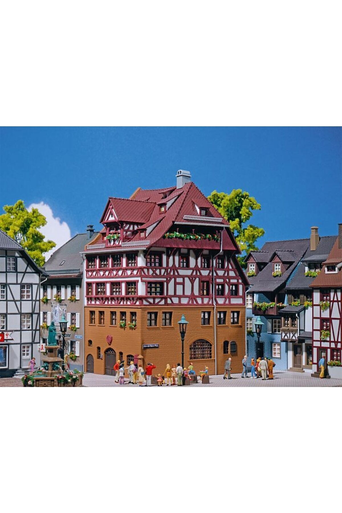 1:87 Ho Ressam Albrecht Dürer Eski Yarı ahşap Şehir Evi Maket