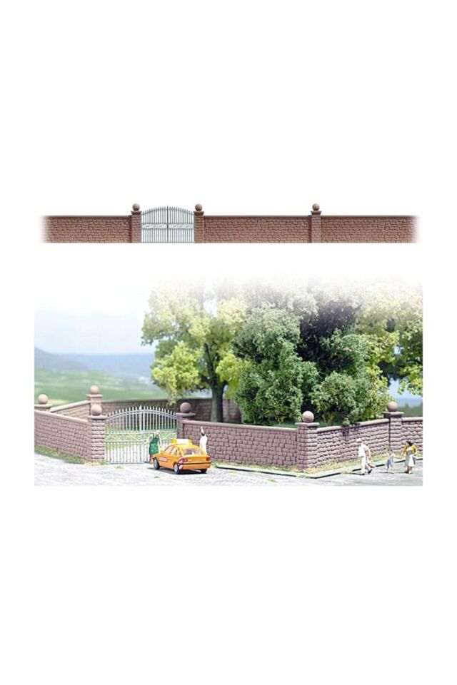 Kapı ve Taş Duvar Maketi 1/87 HO N:6014