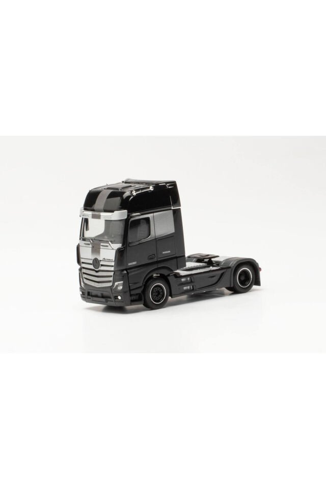 1:87 Ho Mercedes-Benz Actros Gigaspace çekici Siyah (Minyatür Plastik Model )