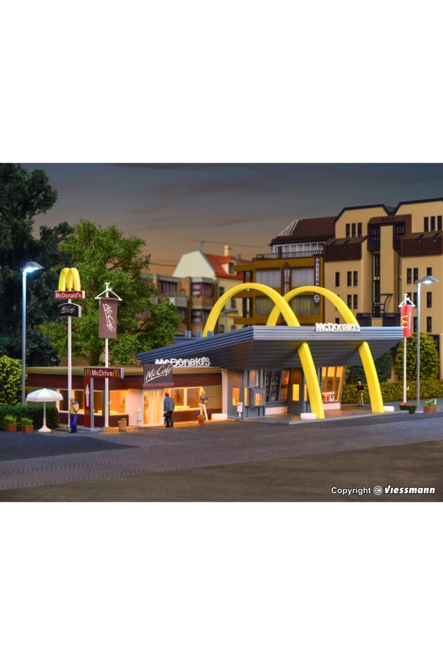 1/87 Ho Mccafe İle Mcdonald's Restoranı Maket