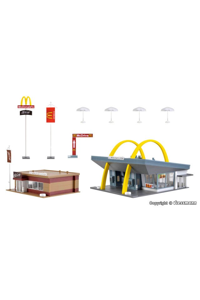 1/87 Ho Mccafe İle Mcdonald's Restoranı Maket
