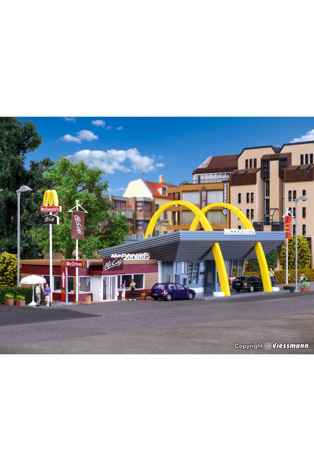 1/87 Ho Mccafe İle Mcdonald's Restoranı Maket