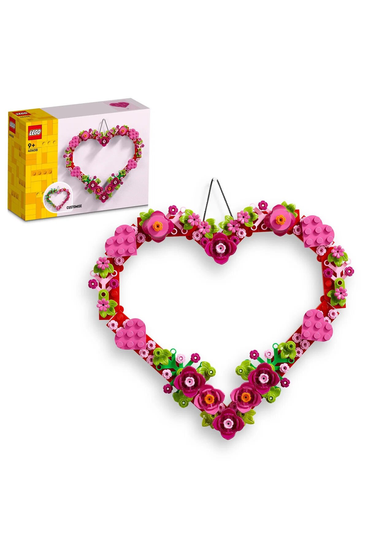 ® Iconic Kalp Süsü 40638 - 9+ Yaratıcı Dekoratif Model Yapım Seti (254P)