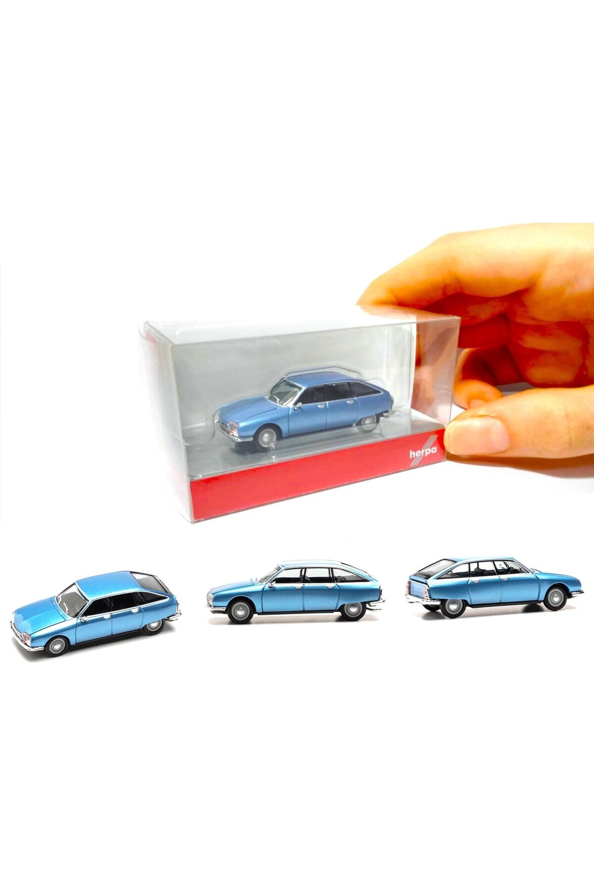 1/87 Ho Citroen GS  Yarış Mavisi / Minyatür Plastik Model