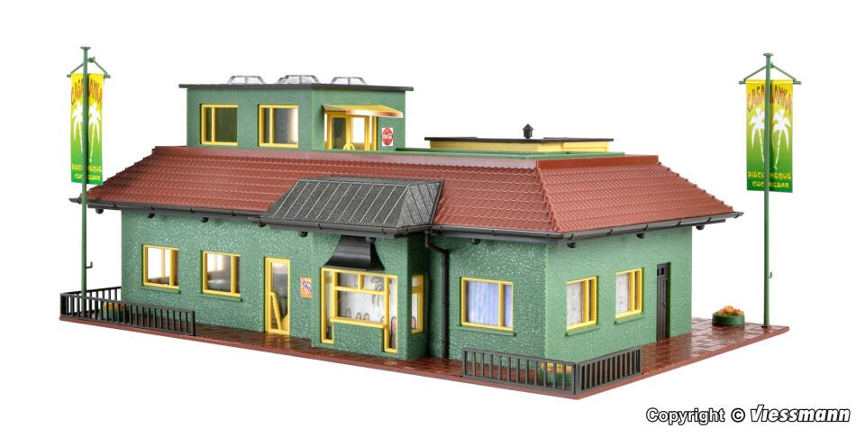 1/87 Ho  Disco Casablanca  Led Aydınlatmalı Maket