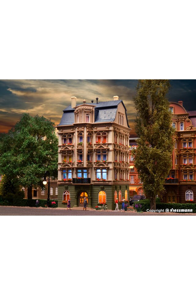 1:87 Ho Park yanındaki şehir evi , 4 katlı bina Maket