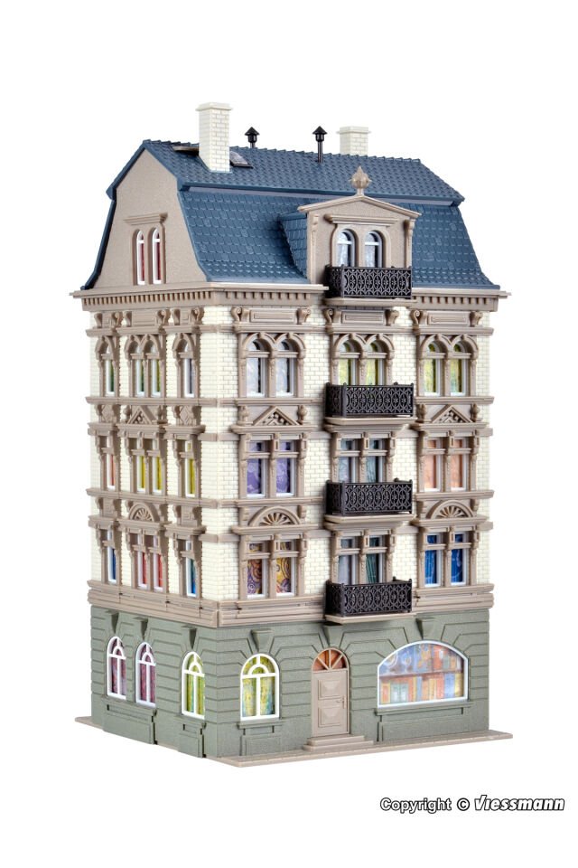 1:87 Ho Park yanındaki şehir evi , 4 katlı bina Maket