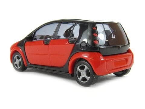 1/87 Ho Smart Forfour Red -minyatür Model