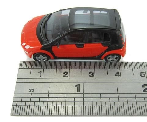 1/87 Ho Smart Forfour Red -minyatür Model